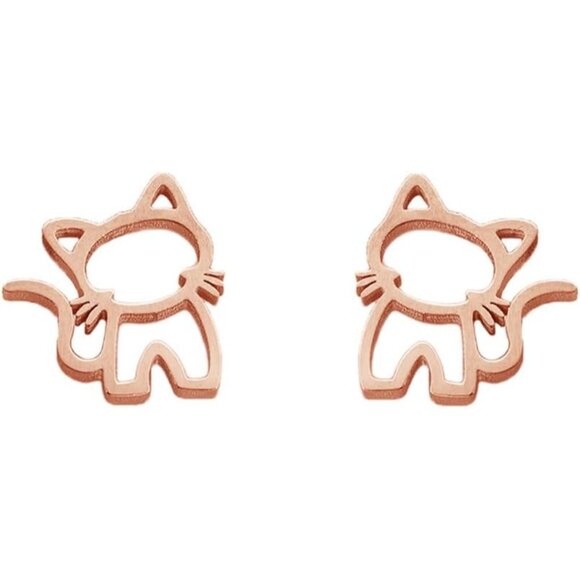 New Zenro Teen Girls Cute Animal Cartilage Pierced Hypoallergenic Stud Earrings - Picture 1 of 6